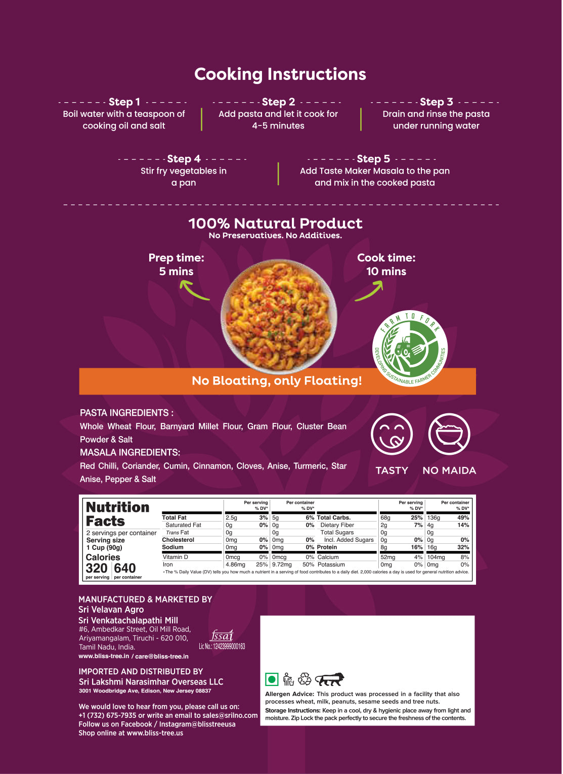 Barnyard Millet Pasta