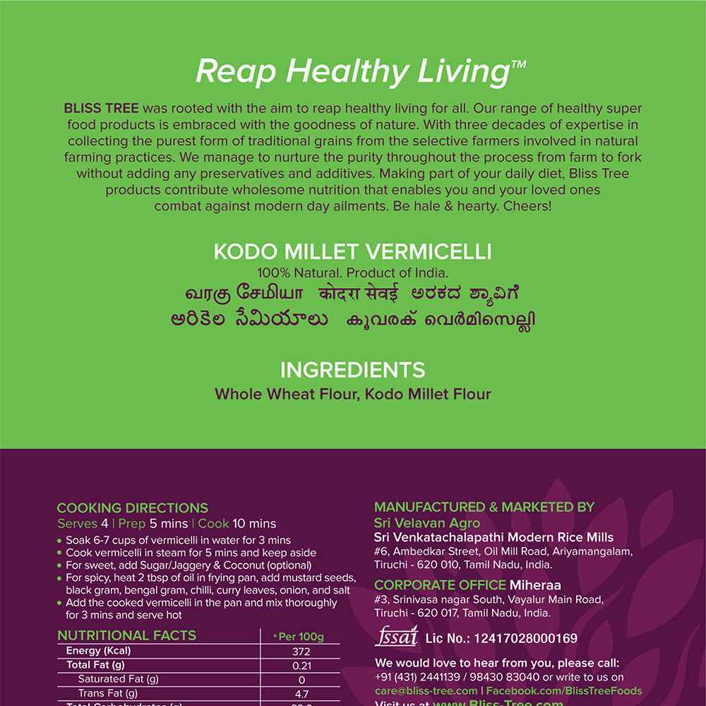 Kodo Millet Vermicelli