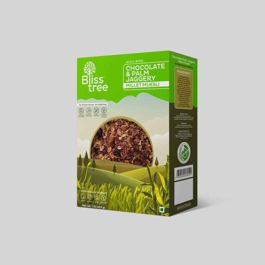 Chocolate Palm Jaggery Muesli - Bliss Tree