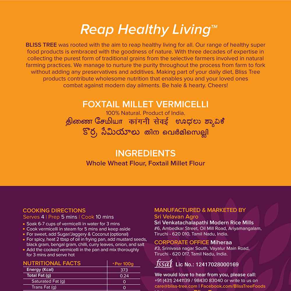 Foxtail Millet Vermicelli