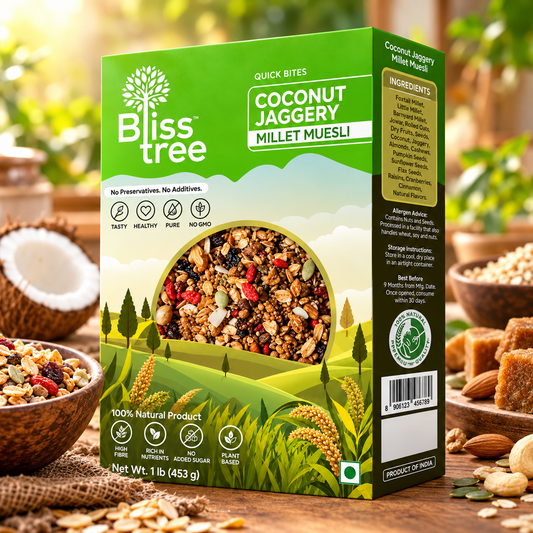 Coconut Jaggery Millet Muesli