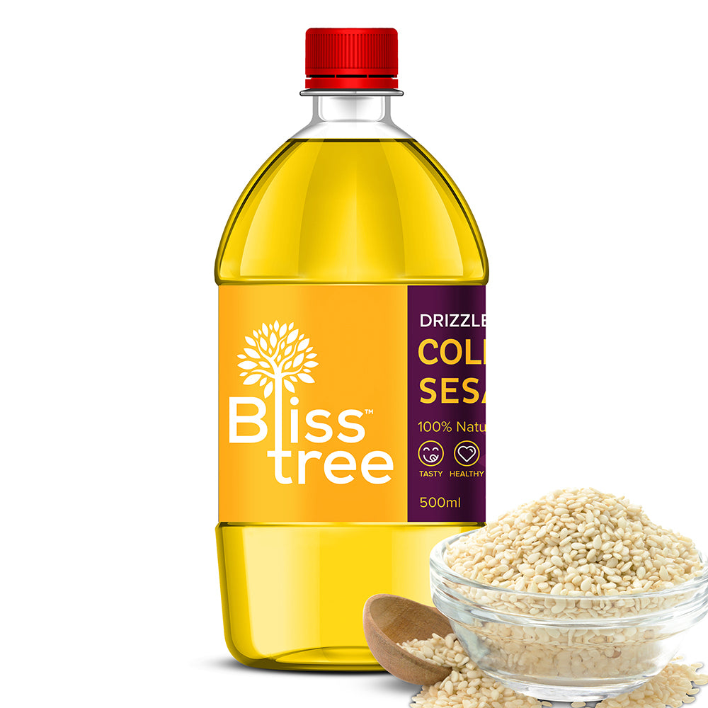 Bliss Tree Organic cold pressed sesame oil rich in nutrients and antioxidants