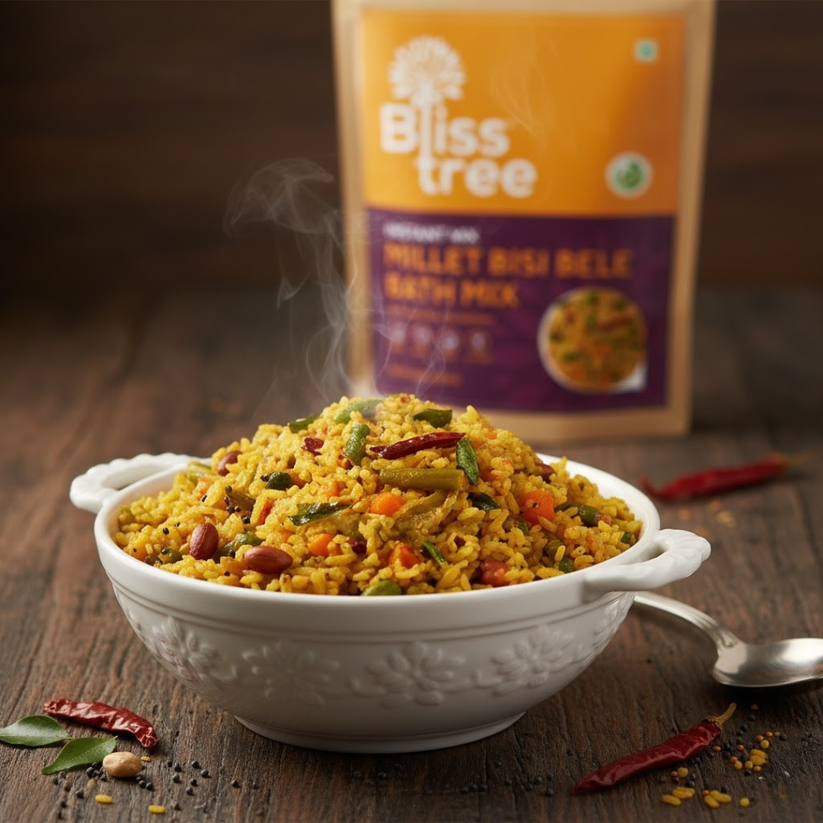 Millet Sambar Mix (Bisibella Bath) - 300g - Bliss Tree India