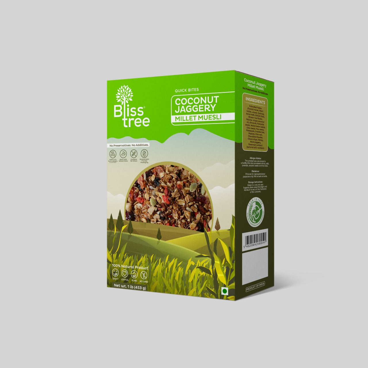 Bliss Tree Coconut Jaggery Millet Muesli