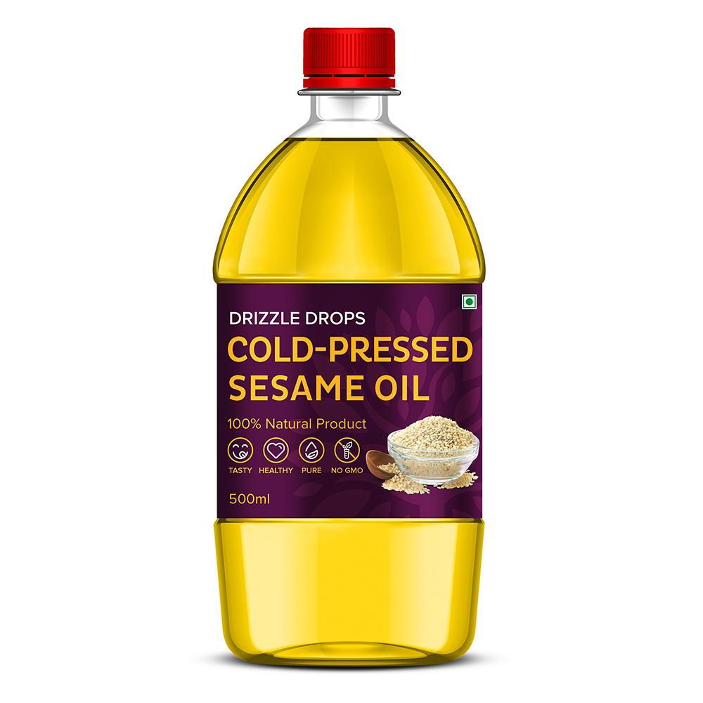 Cold-Pressed Sesame Oil - Extra Virgin & Full Wooden Extraction 1L